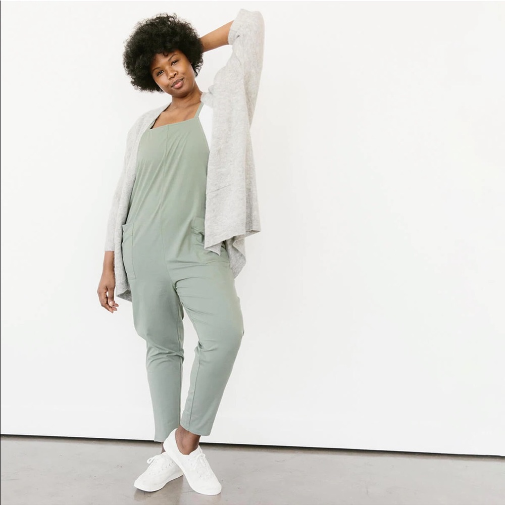 Storq Maternity Sage Green Jumpsuit